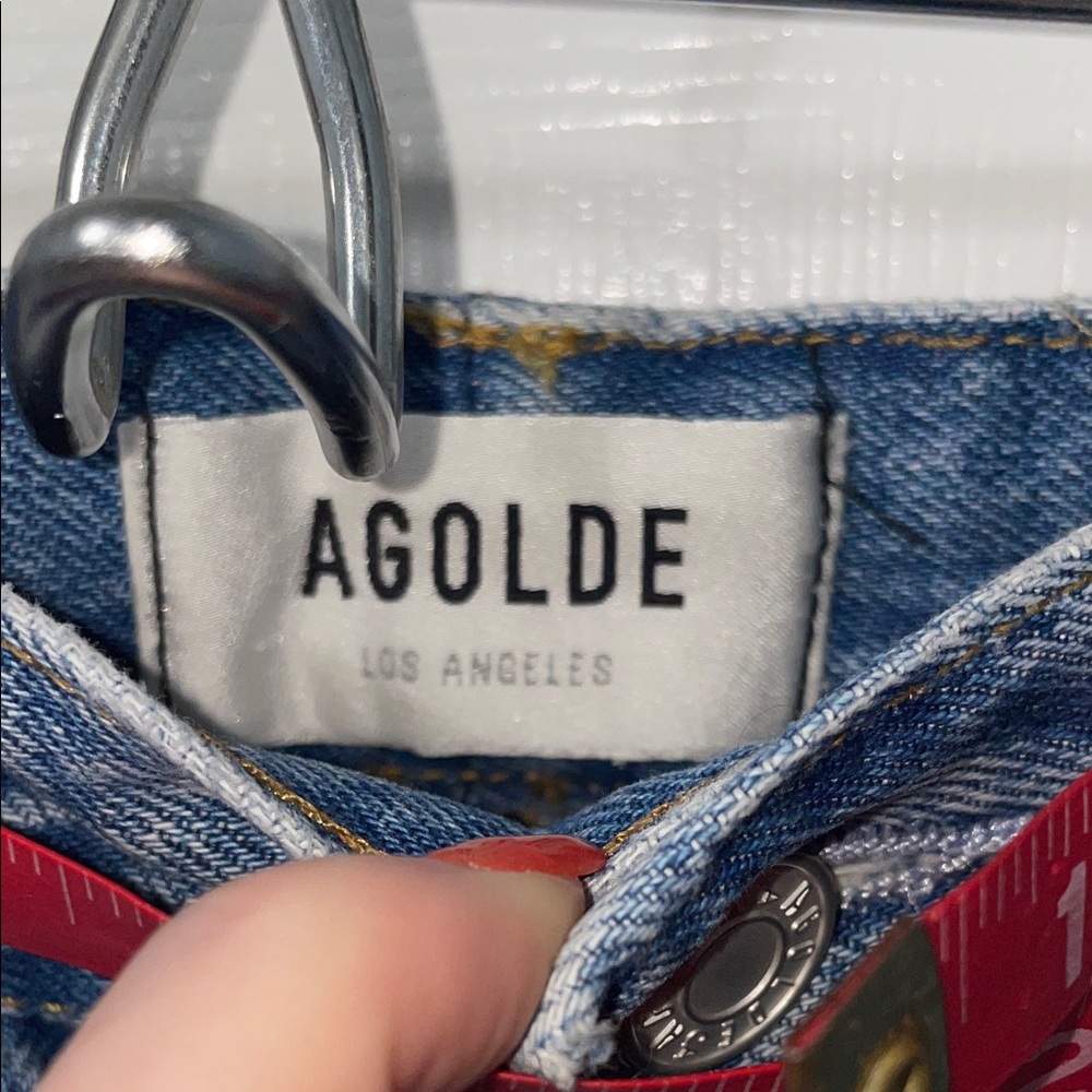 AGOLDE Riley High Rise Straight Cropped Jeans - Picture 2 of 9